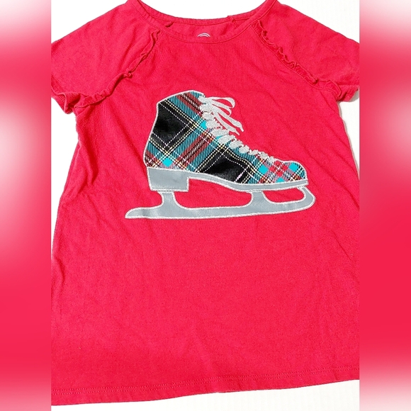 Matching Plaid Ice Skate themed Outfit Girls Size 7 - Picture 6 of 9
